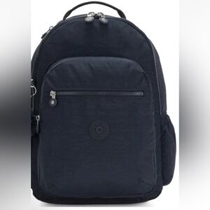 Kipling Seoul Backpack black‎ tonal NWT 17"